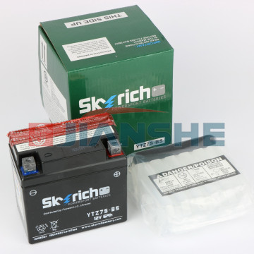 Аккумулятор "6" Skyrich YTZ7-SBS 12V 6 Ah 113/70/105 (130 cca) Heavy